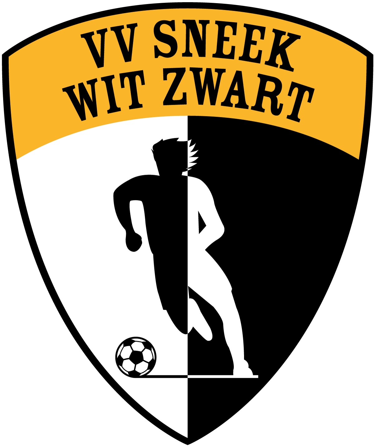 Clubshop VV Sneek Wit Zwart Logo